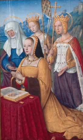 Jean Bourdichon: Anne de Bretagne en prières (livres d'heures, vers 1505)