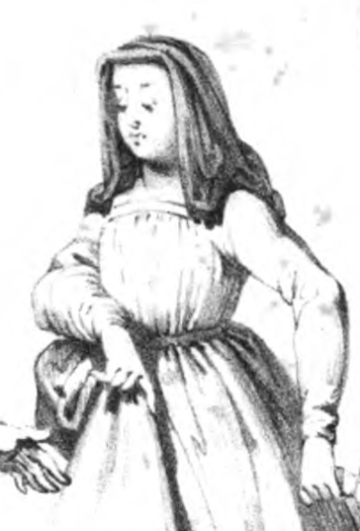Ex-voto de l'église Saint-Pierre d'Etampes, du XVIe siècle, selon une gravure de Montfaucon