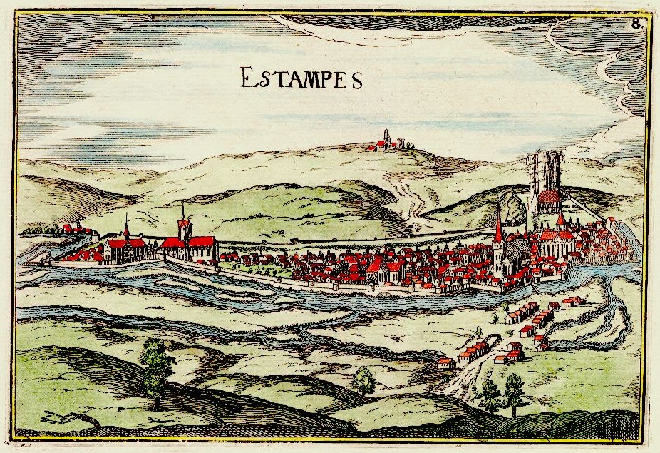 Etampes vers 1636 (gravure de Tassin)