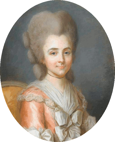 Portrait anonyme de Bathilde d'Orléans jeune (Musée de Chantilly)