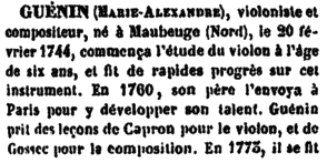 Dictionnaire de Fétis (édition de 1866)