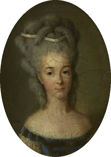 Jean-Marie Ribou: Portrait de Bathilde d'Orléans (vers 1776)