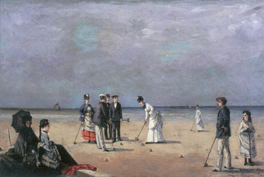 Louise Abbéma: Partie de croquet, huile sur toile, 1872 (© 2000 croquetart.net)