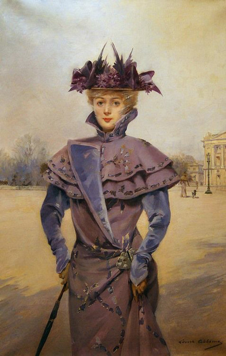 Louise Abbéma: Une élégante place de la Concorde (huile sur toile, 1894)