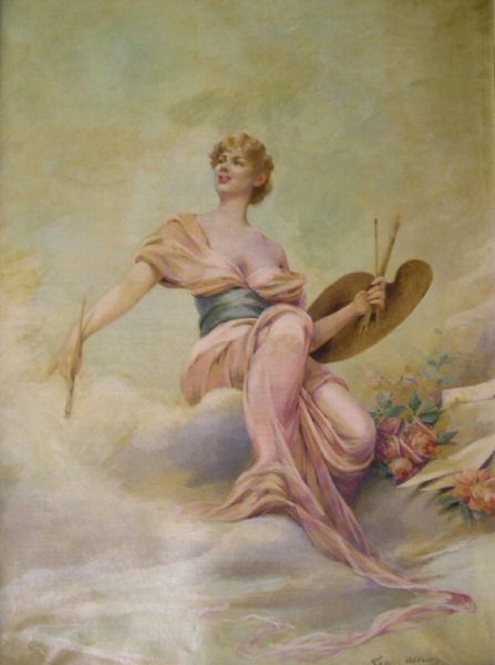 Louise Abbéma: La peinture (vers 1897)