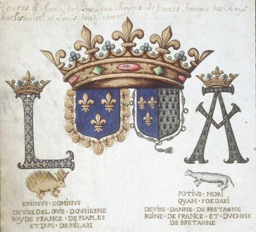 Armes d'Anne et de Louis XII