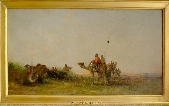 Narcisse Berchère: Campement (Musée d'Etampes)