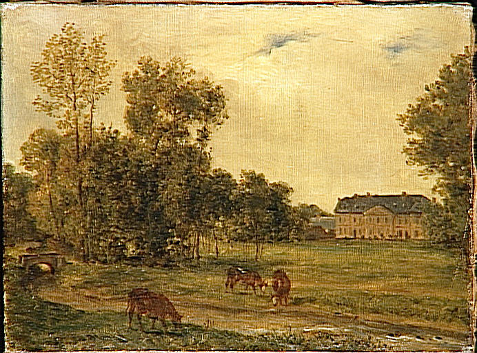 Narcisse Berchère: Château de Borny (huile sur toile, © Musée Gustave Moreau)
