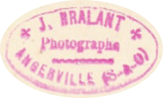 Tampon de Jules Bralant photographe à Angerville