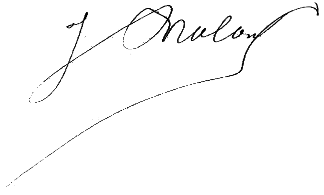 Signature de Jules Bralant en 1882