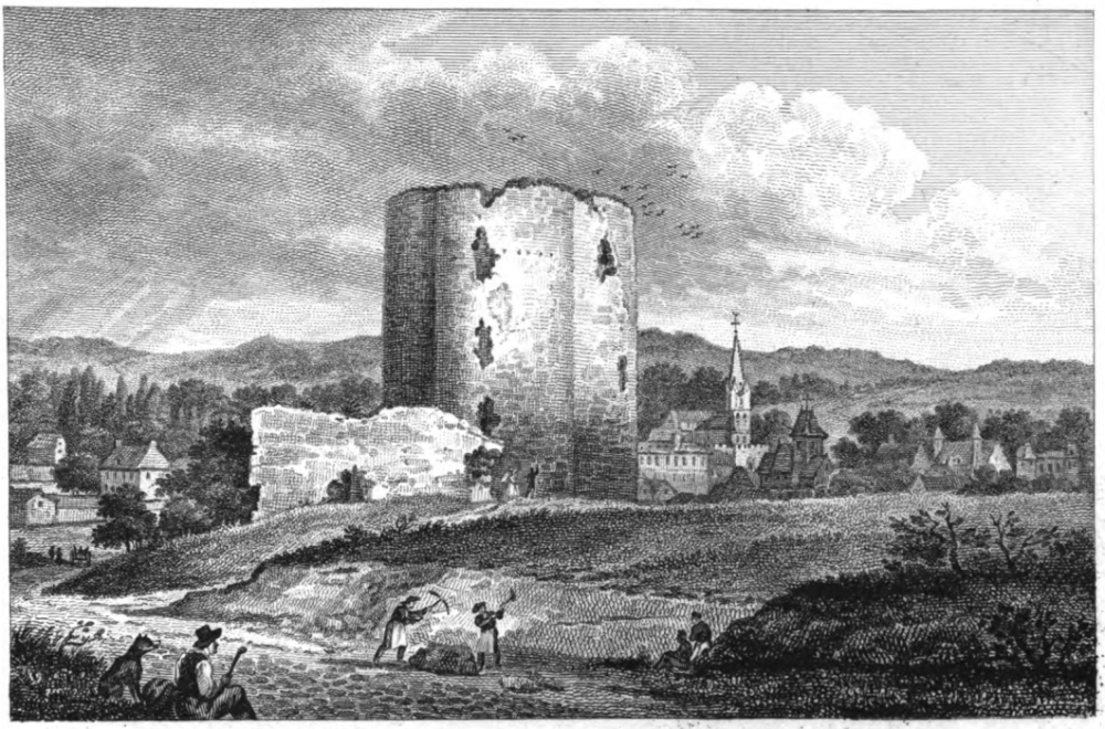 Christophe Civeton: La Tour de Guinette (gravure sur cuivre, 1828)