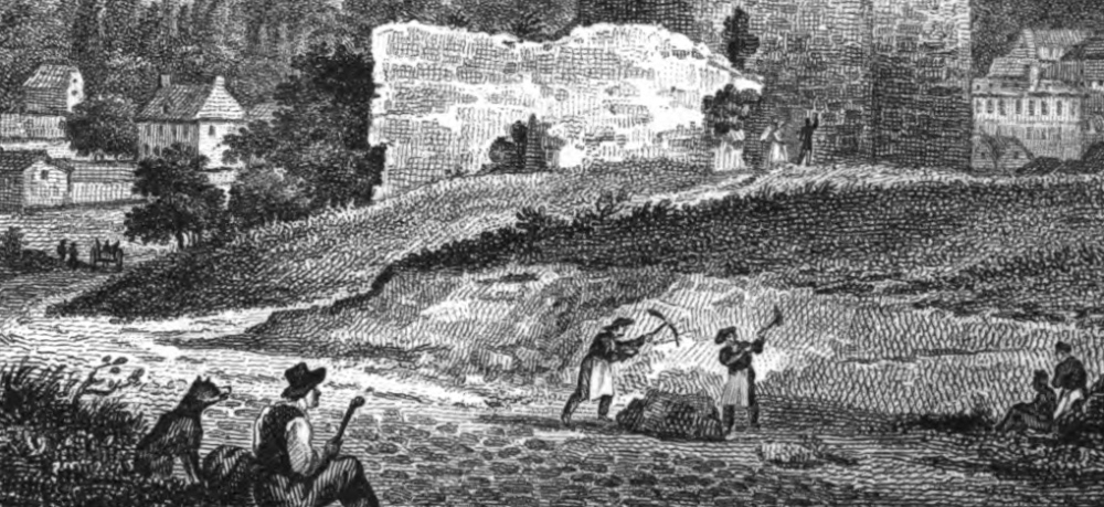 Christophe Civeton: La Tour de Guinette (gravure sur cuivre, 1828)