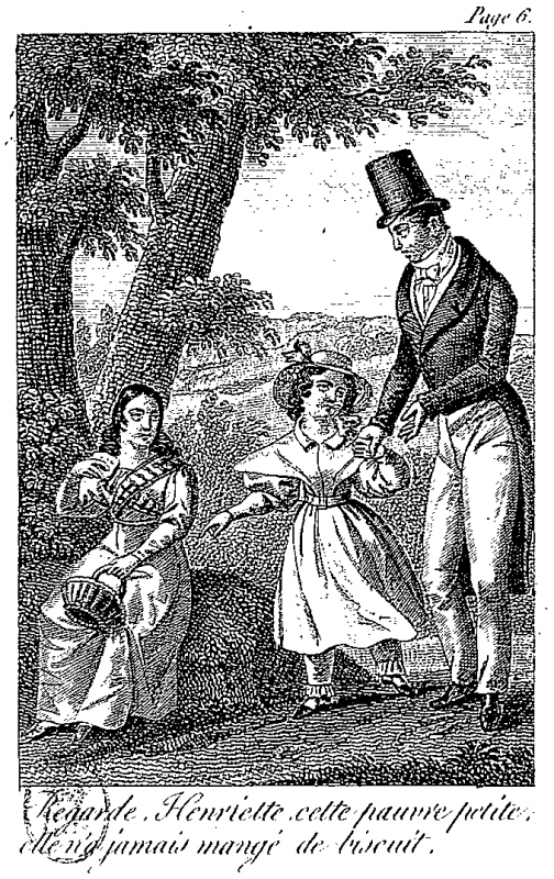 Vignette sur bois d'Achile Devéria pour l'édition française des Contes à Henriette d'Abel Dufresne