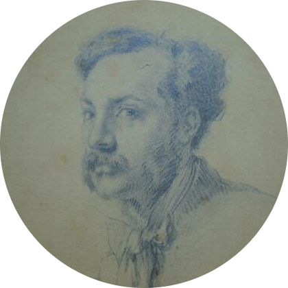 Portrait de Berchère (1919-1891) par son ami Gustave Moreau