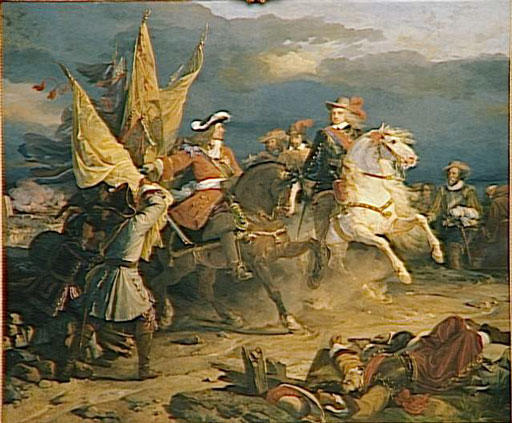 Jean Alaud dit Le Romain: Bataille de Villaciosa, le 10 décembre 1710 (huile sur toile, 1836, Versailles, © RMN