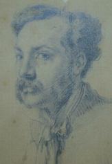 Portrait de Berchère (1919-1891) par son ami Gustave Moreau
