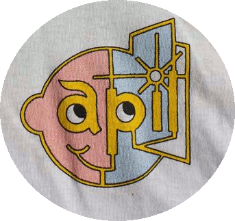 Gaëtan Ader: Logo d'après un pins (impression pour tee-shirt)