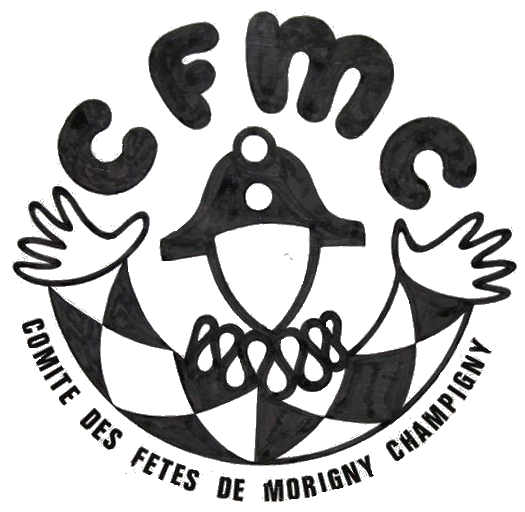 Gaëtan Ader: Logo du comité des fêtes de Morigny-Champigny (encre, 1979)