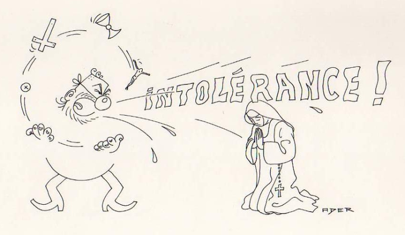 Gaëtan Ader: Intolérance (Chrétiens magazine n°17, janvier 1989)