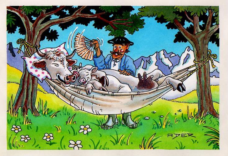 Gaëtan Ader: Vaches sages et veaux heureux [Affaire de la vache folle] (Chrétiens magazine n°98, février 1997, p. 6)