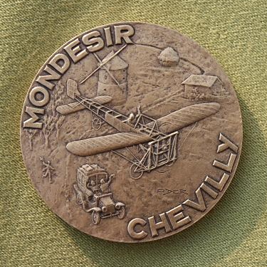 Gaëtan Ader: Louis Blériot (médaille, © 2009)