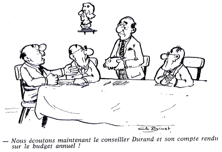 Christian Binet: Dessin humoristique de 1967