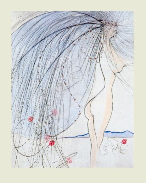 Salvador Dali: Diane de Poitiers (lithographie, 1973)