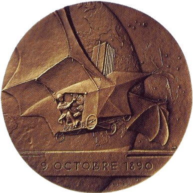 Médaille commémorant le premier vol de Clément Ader