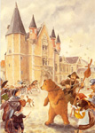 Philippe Legendre-Kvater: Le Montreur d'ours et l'Hôtel de Ville (© Philippe Legendre-Kvater)