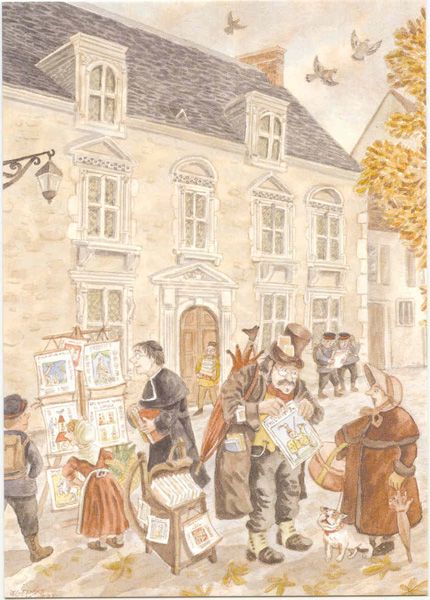 Philippe Legendre-Kvater: Les Marchands de cresson devant l'Hôtel Anne-de-Pisseleu (© Philippe Legendre-Kvater)