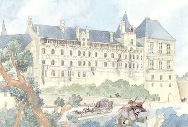 Blois, la façade des loges (© Hesse)