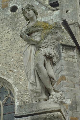 Aimé Octobre: Cérès de la fontaine Véret (Place Saint-Gilles, Etampes, 1903)