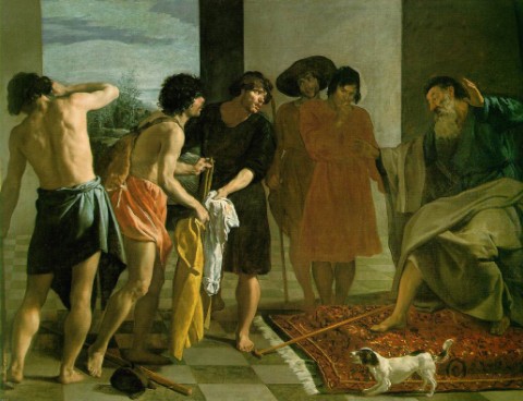 Vélasquez: Tunique sanglante raportée à Jacob (1630)