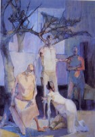La Guérison à la Piscine (huile sur toile, 1980)