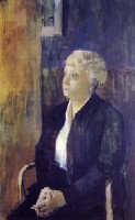 Portrait de ma mère (huile sur bois, s.d.)