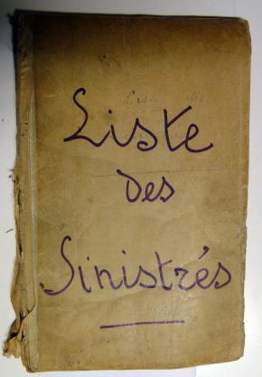 Liste des sinistrés