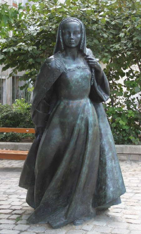 Jean Fréour: Anne de Bretagne (bronze, Nantes, vers 2002)