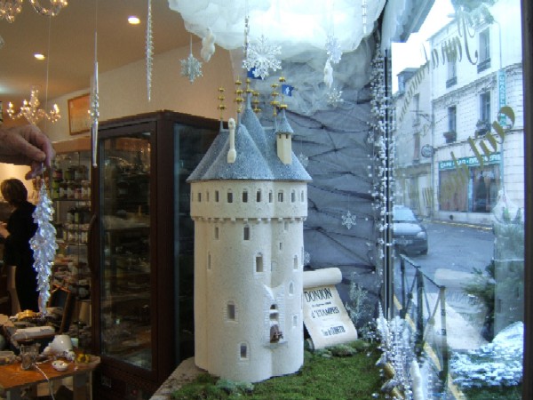 La maquette de la Tour de Guinette, exposée au Fournil d'Autrefois, en décembre 2007.