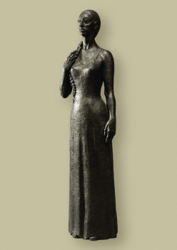 Yeva: Portrait de Patricia Legendre  (terre cuite, 64 X 12 X 8 cm)