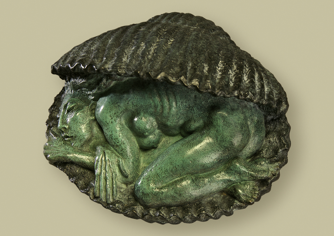 Rêve halieute  (bronze, 14,5 X 19 X 15 cm)