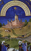 Enluminure des Grandes Heures du duc de Berry, comte d'Etampes