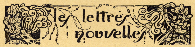 Itre de la revue littéraire fondée et dirigée par Adrien Gaignon