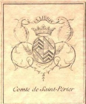 Ex-libris du Comte de Saint-Périer