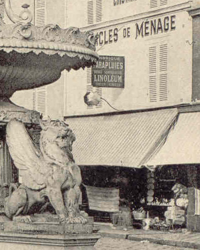 Boutique de Bartaut vers 1931 (carte postale La Cigogne n°19)