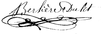 Signature de Berlière père en 1859