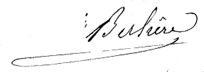 Signature de Jules Berlière en 1877