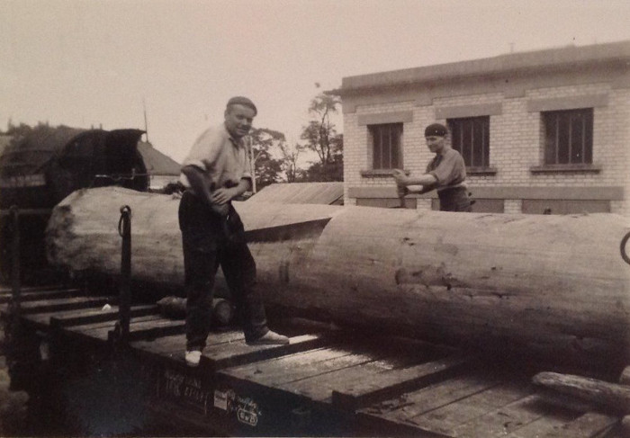 La scierie Berthelot dans les années 1950