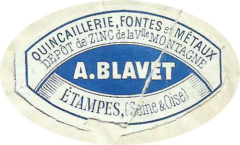 Cachet d'Albin Blavet en 1875