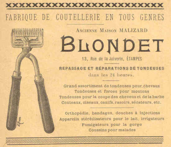 Réclame pour Blondet (1898)