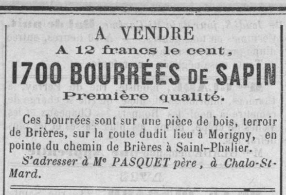 Vente de bois (1888)